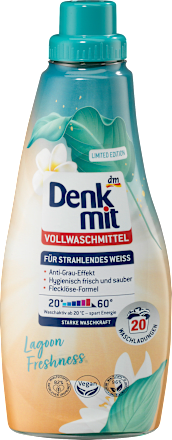 DenkmitVollwaschmittel flüssig Lagoon Freshness, 20 Wl