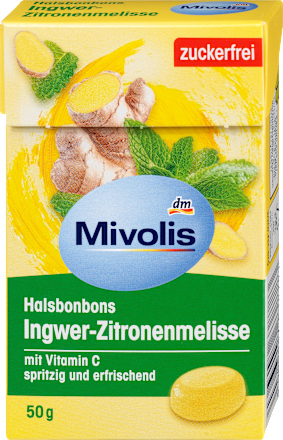 MivolisBonbon, Ingwer-Zitronenmelisse, zuckerfrei, 50 g