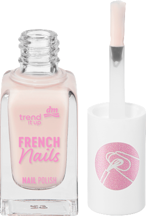 trend !t up Körömlakk francia manikűrhöz - Nr. 010 White Nude, 8 ml | dm.hu