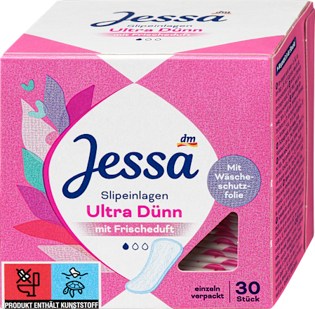 JessaSlipeinlagen Ultra Dünn mit Frischeduft, 30 St