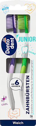 DontodentZahnbürste Kinder Junior weich, ab 6 Jahre, 2 St