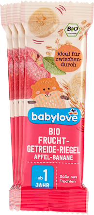 babyloveFrucht-Getreide-Riegel Apfel-Banane ab 1 Jahr (4x25 g), 100 g