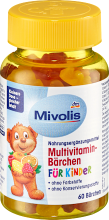 MivolisMultivitamin-Bärchen für Kinder Fruchtgummis, 60 St., 120 gNahrungsergänzungsmittel