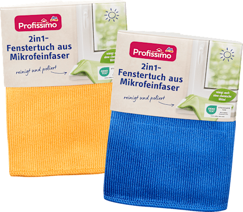 ProfissimoFenstertuch aus Mikrofeinfaser 2in1, 1 St