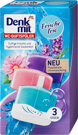 DenkmitWC-Duftspüler-Gel Frische-Trio, 3 St