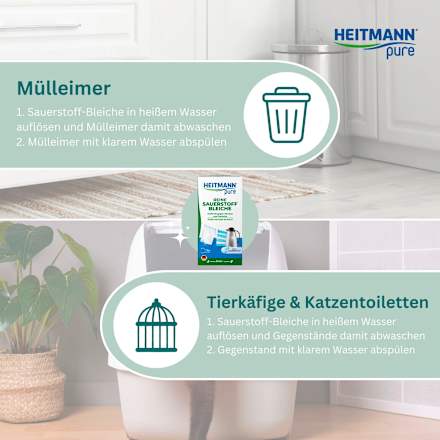 Heitmann Fleckenentferner Pure 1008268, Reine Sauerstoff Bleiche, Pulver, 350g – Böttcher AG