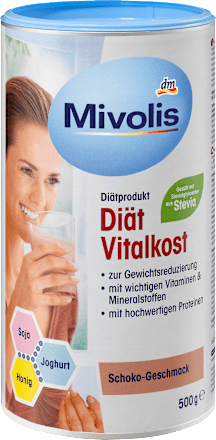 MivolisDiät Shake, Vitalkost, Schoko-Geschmack, 500 g