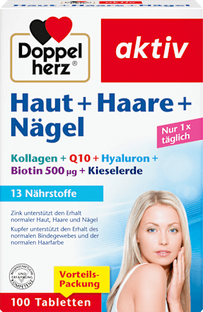 DoppelherzHaut Haare Nägel Tabletten 100 St, 66,5 gNahrungsergänzungsmittel