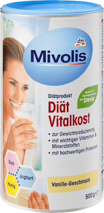 MivolisDiät Shake, Vitalkost Vanille-Geschmack, 500 g