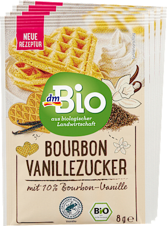 dmBioVanillezucker mit Bourbon-Vanille (4x8g), 32 g