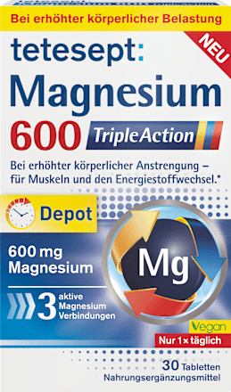 teteseptMagnesium 600 Triple Action Tabletten 30 St, 58,9 gNahrungsergänzungsmittel