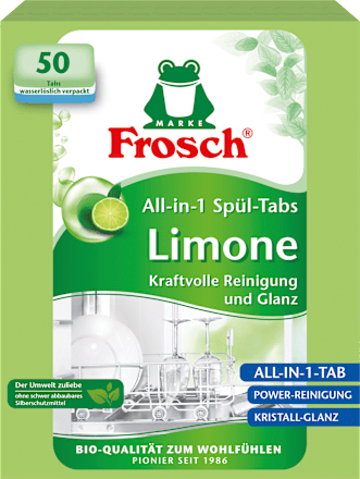 FroschSpülmaschinen-Tabs Limone All-in-1, 50 St