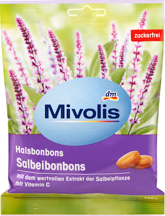 MivolisBonbon, Salbeibonbons, zuckerfrei, 125 g