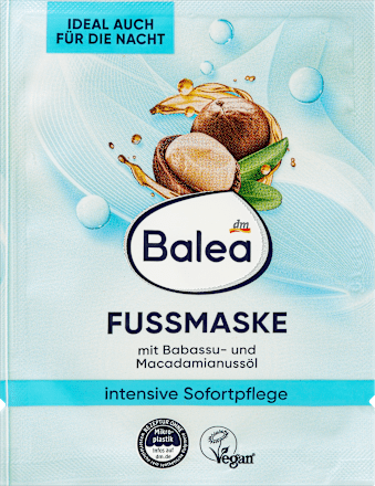 BaleaFußmaske mit Babassu- & Macadamianussöl, 15 ml