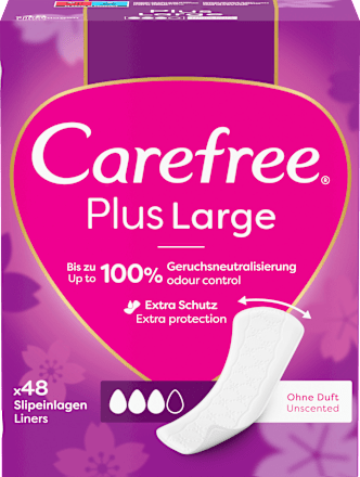CarefreeSlipeinlagen Plus Large ohne Duft, 48 St