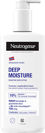 NeutrogenaBodylotion Deep Moisture Sensitive parfümfrei, 250 ml