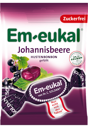 Em-eukalBonbon, Johannisbeere, gefüllt, zuckerfrei, 75 g
