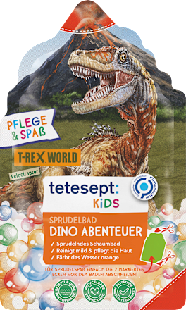 tetesept: KIDSKinder Badezusatz Sprudelbad T-Rex World, 40 g