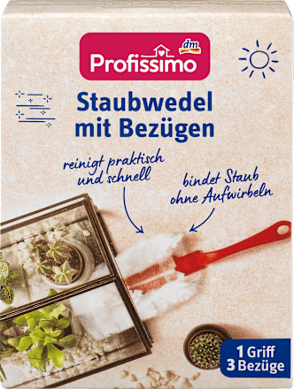 ProfissimoStaubwedel mit Bezügen, Set: 1 Griff + 3 Bezüge, 1 St