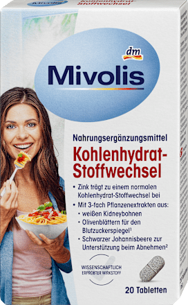 MivolisKohlenhydrat-Stoffwechsel, 20 St., 16 gNahrungsergänzungsmittel