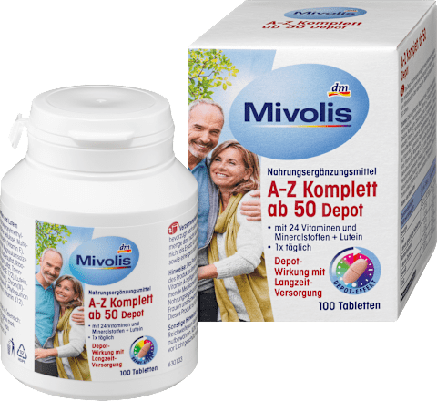 MivolisA-Z Komplett Depot ab 50, Tabletten, 100 St, 150 gNahrungsergänzungsmittel
