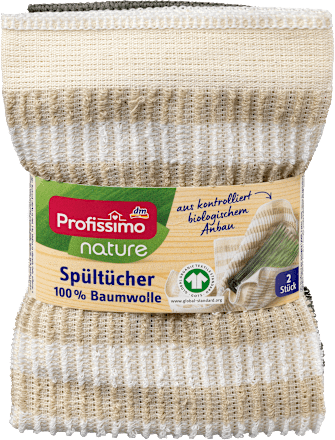 ProfissimoSpültücher nature 100% Baumwolle, 2 St