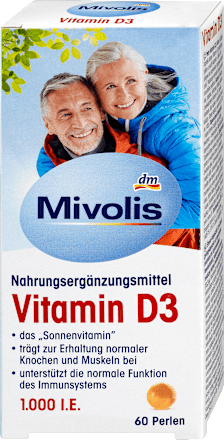 MivolisVitamin D3 Perlen 1000 I.E. 60 St, 60 StNahrungsergänzungsmittel