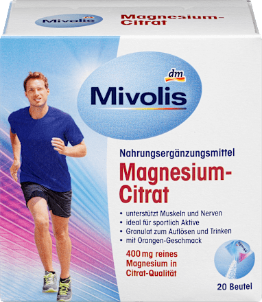 MivolisMagnesium-Citrat, Granulat 20 Btl., 120 gNahrungsergänzungsmittel
