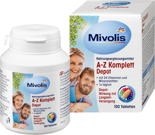 MivolisA-Z Komplett Depot, Tabletten, 100 St., 144 gNahrungsergänzungsmittel