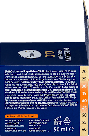 CIEN Q10 Anti-Falten Nachtcreme – Mit Hyaluronsäure & Vitamin E – 50 Ml