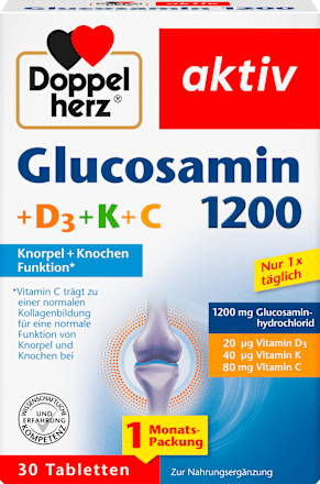 DoppelherzGlucosamin 1200 Tabletten 30 St, 47,4 gNahrungsergänzungsmittel