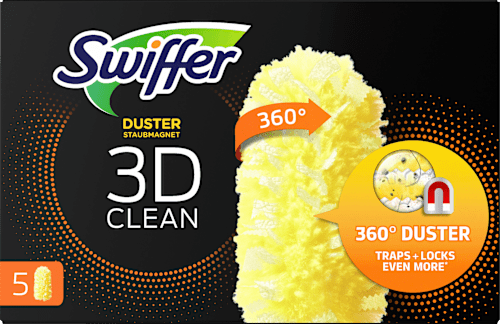 SwifferStaubwedelbezüge Staubmagnet 3D Clean Nachfüllpack, 5 St