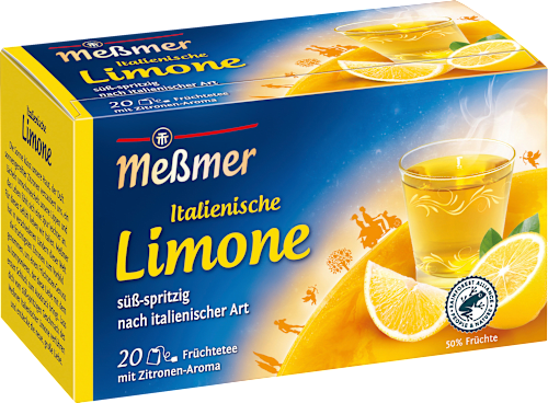 MeßmerFrüchtetee Italienische Limone (20 Beutel), 50 g