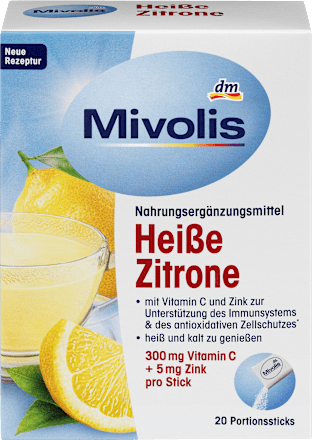 MivolisHeißgetränk, Heiße Zitrone (20 Sticks), 100 gNahrungsergänzungsmittel