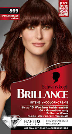 Schwarzkopf BrillanceHaarfarbe 869 Kastanienbraun, 1 St