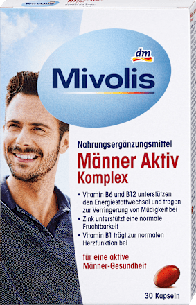 MivolisMänner Aktiv Komplex, Kapseln, 30 St., 26 gNahrungsergänzungsmittel