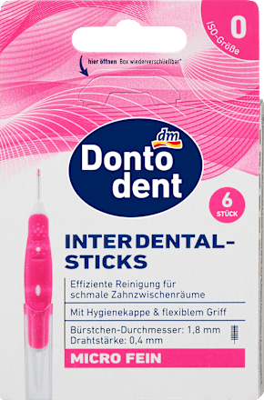 DontodentInterdentalbürsten pink 0,4 mm ISO 0, 6 St