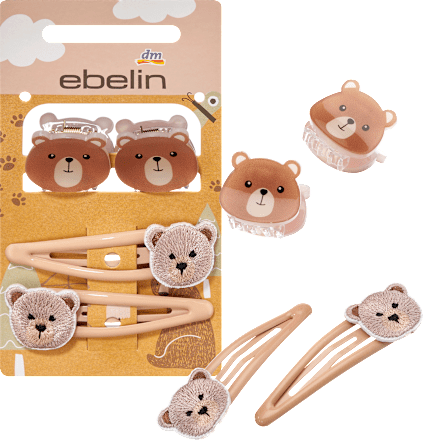 ebelinHaarclips & Haarklammern Bären, 4 St