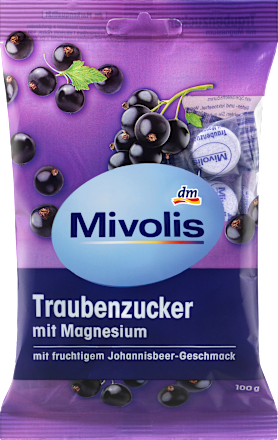 MivolisTraubenzucker, Johannisbeere mit Magnesium, 100 g