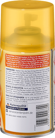DenkmitLufterfrischer Automatisches Duftspray Orangenzauber & Zitrone Nachfüllpack, 250 ml