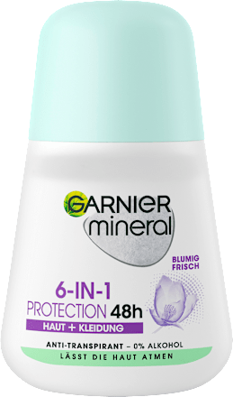 GARNIER mineralAntitranspirant Deo Roll-on Mineral Protection 5, 50 ml