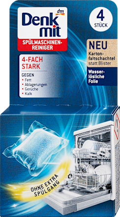 DenkmitSpülmaschinenreiniger 4-Fach-Stark, 4 St