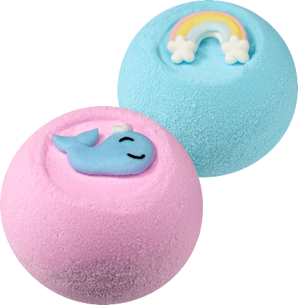 BaleaBadekugeln Wal/Regenbogen, 170 g