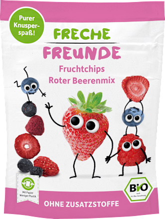Freche FreundeKindersnack Fruchtchips Roter Beerenmix, ab 3 Jahren, 10 g