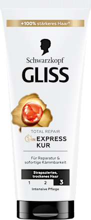 Schwarzkopf GLISSHaarkur Total Repair 1 Min Express-Kur, 200 ml
