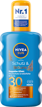 NIVEA SUNSonnenspray Schutz & Bräune LSF 30, 200 ml