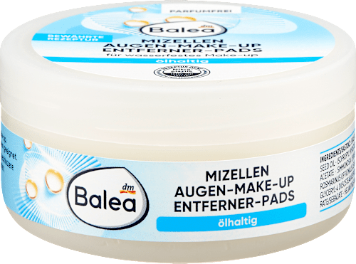 BaleaMizellen Augen-Make-up Entferner-Pads ölhaltig, 50 St