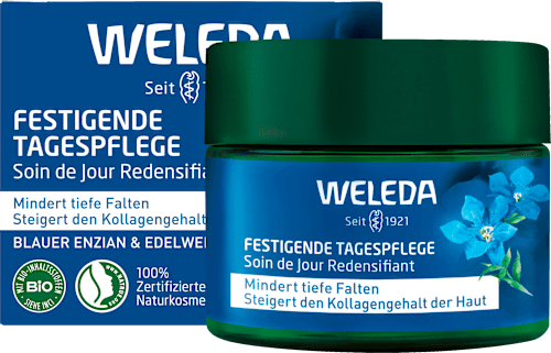 WELEDA Bio Anti Falten Serum Mit Blauem Enzian & Edelweiß – Vegan, 30 Ml, Für Haut Ab 50