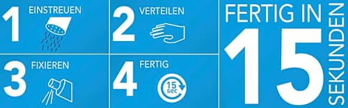 VidalForce Haarpuder & Fixierspray Set - Schwarz, Für Haarverdichtung Bei Dünnem Haar, Pflanzliche Fasern