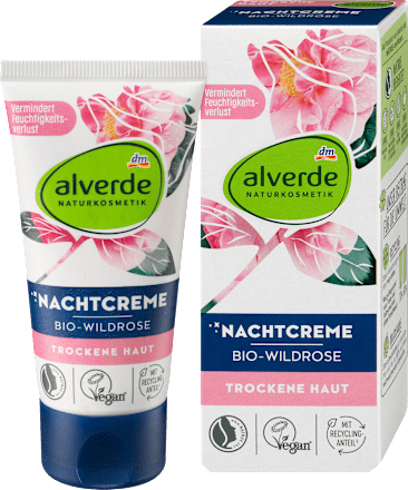 alverde NATURKOSMETIKNachtcreme Wildrose, 50 ml